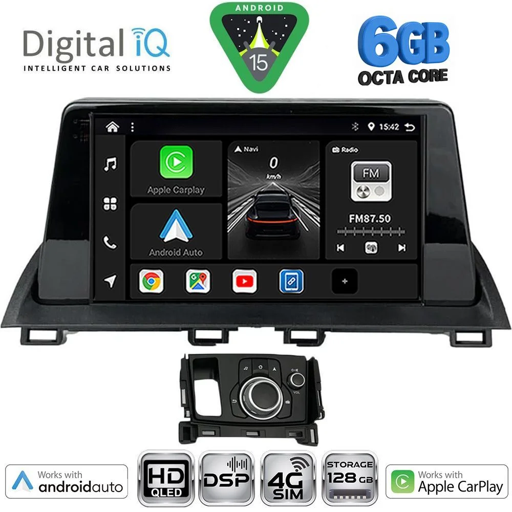 Φωτογραφία προϊόντος: DIGITAL IQ BXF 17386_CPAA (9inc) MULTIMEDIA TABLET for MAZDA CX4 mod. 2016-2025