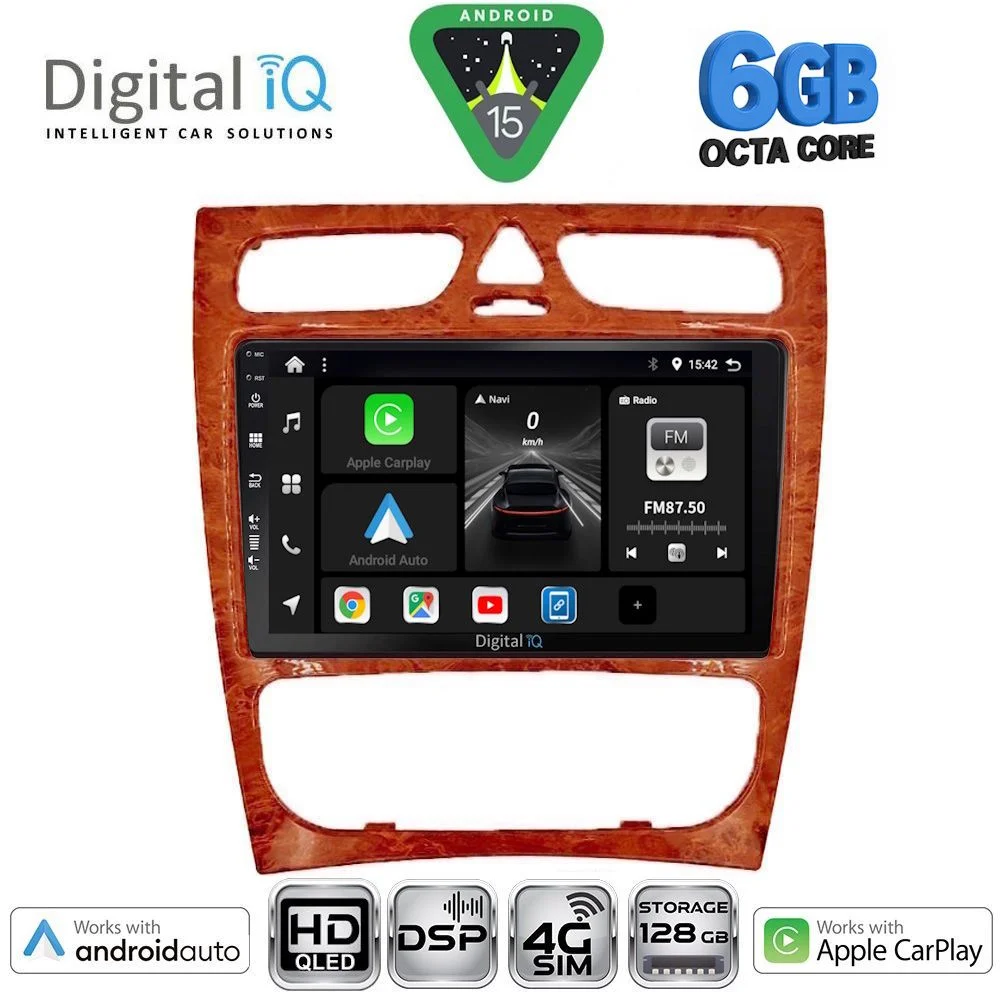 Φωτογραφία προϊόντος: DIGITAL IQ BXF 17402CH_CPAA (9inc) MULTIMEDIA TABLET for MERCEDES C (W203) mod. 1999-2004