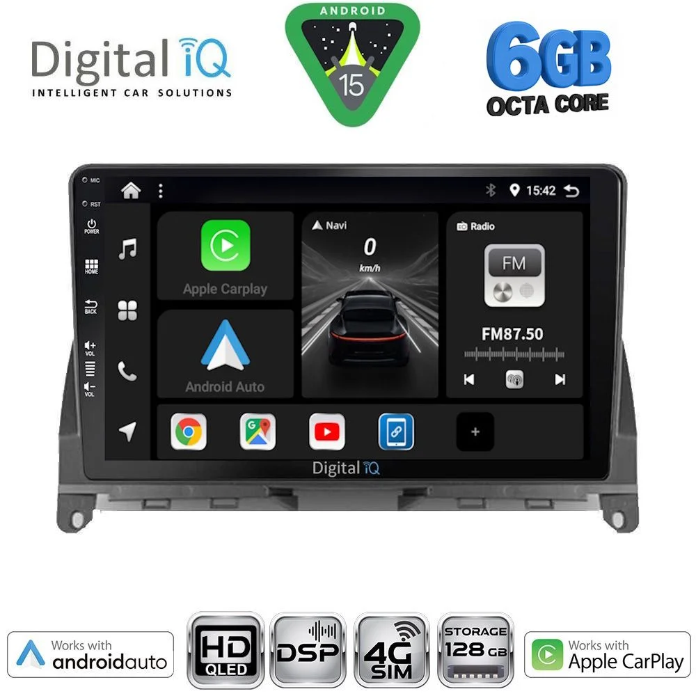 Φωτογραφία προϊόντος: DIGITAL IQ BXF 17405_CPAA (9inc) MULTIMEDIA TABLET for MERCEDES C (W204) mod. 2007-2011