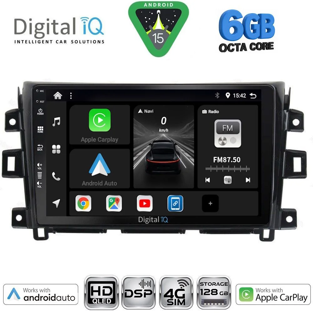 Φωτογραφία προϊόντος: DIGITAL IQ BXF 17456_CPAA (10inc) MULTIMEDIA TABLET for NISSAN NAVARA mod. 2016-2025
