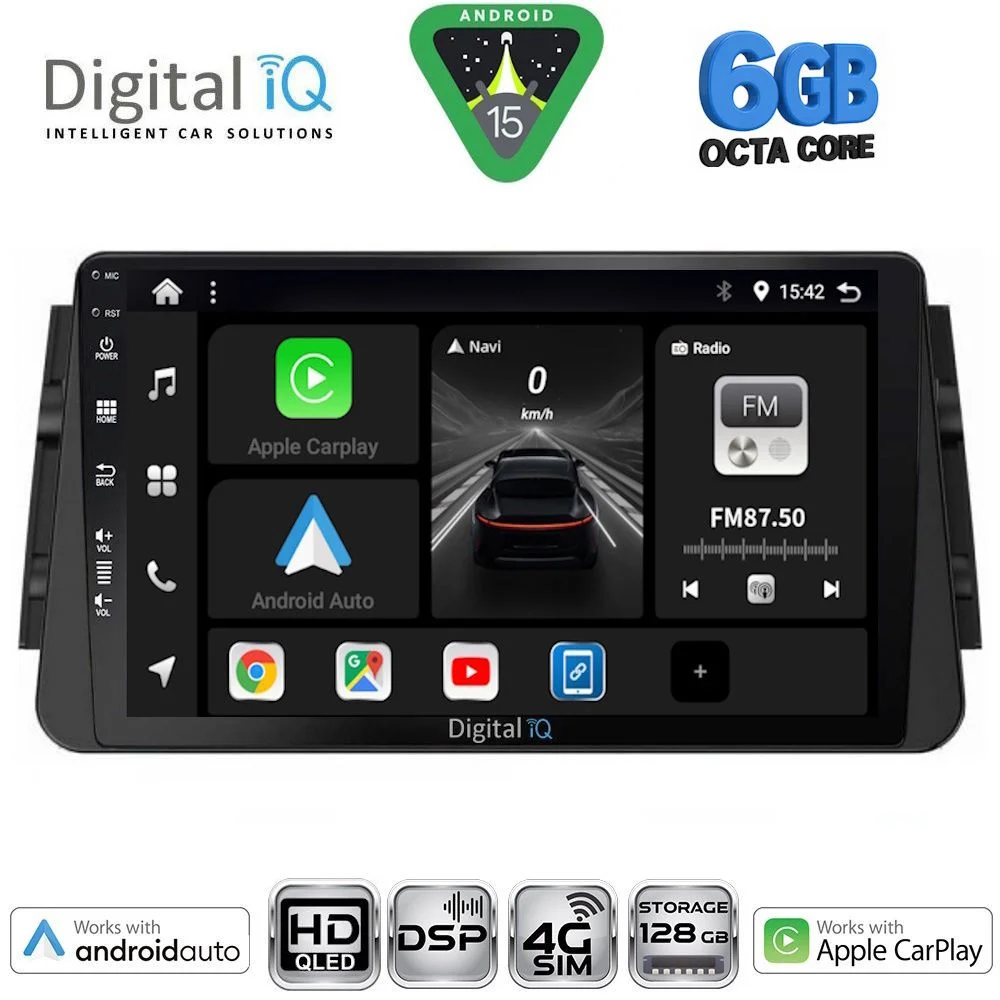 Φωτογραφία προϊόντος: DIGITAL IQ BXF 17460_CPAA (9inc) MULTIMEDIA TABLET for NISSAN MICRA mod. 2017-2025