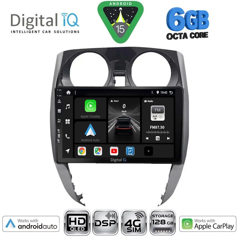 Φωτογραφία προϊόντος: DIGITAL IQ BXF 17464_CPAA (10inc) MULTIMEDIA TABLET for NISSAN NOTE mod. 2012-2020