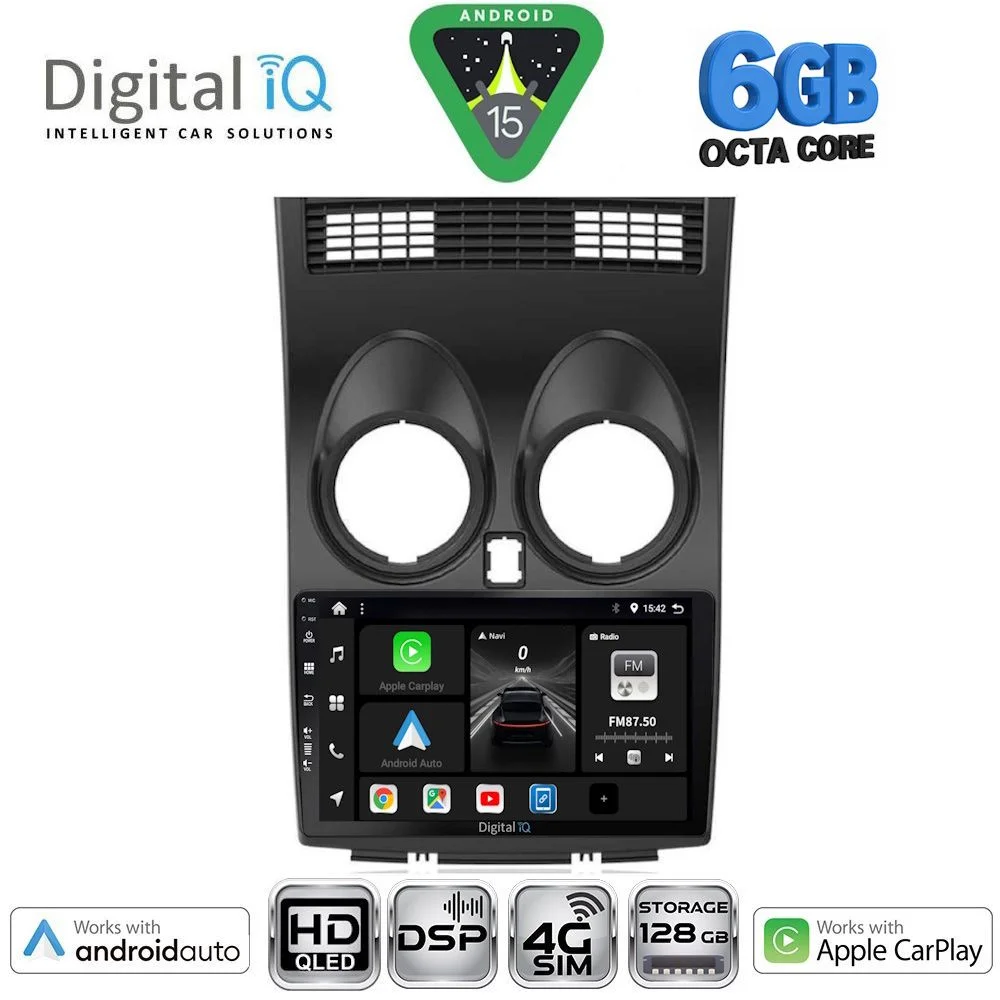 Φωτογραφία προϊόντος: DIGITAL IQ BXF 17466_CPAA (9inc) MULTIMEDIA TABLET for NISSAN QASHQAI mod. 2007-2014