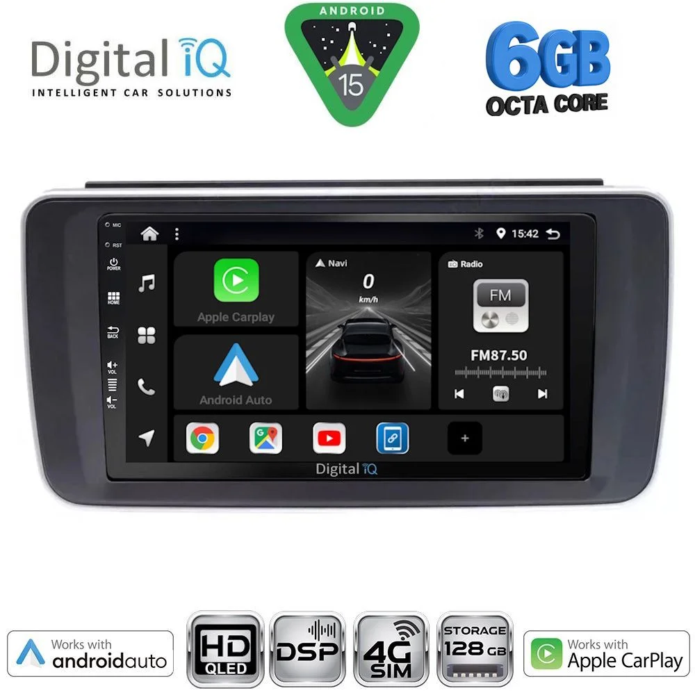 Φωτογραφία προϊόντος: DIGITAL IQ BXF 17473_CPAA (9inc) MULTIMEDIA TABLET for NISSAN LEAF mod. 2018-2026