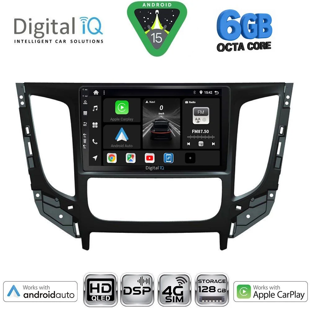 Φωτογραφία προϊόντος: DIGITAL IQ BXF 17437_CPA CLIMA (9inc) MULTIMEDIA TABLET for MITSUBISHI L200 mod. 2015-2019 with CLIMA