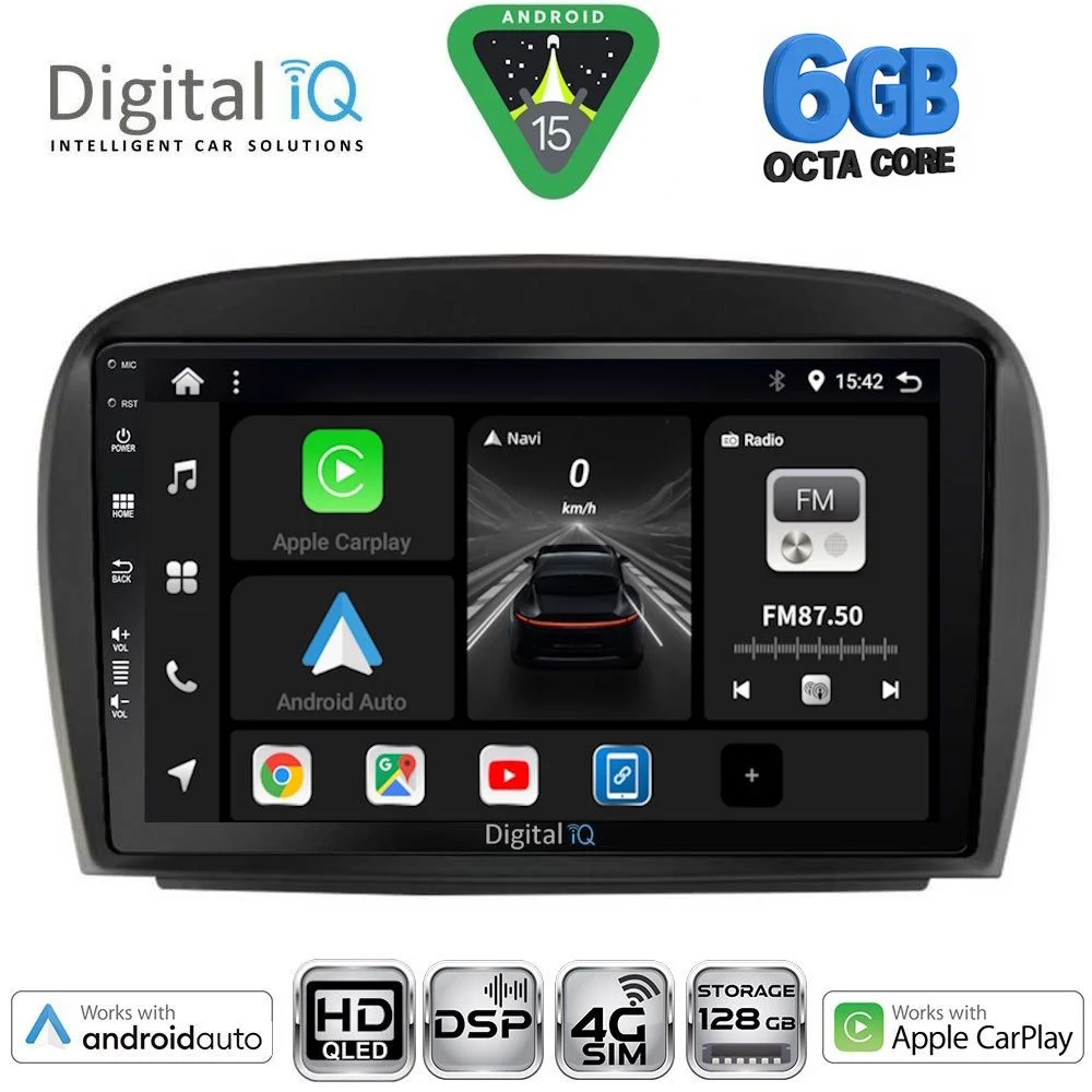 Φωτογραφία προϊόντος: DIGITAL IQ BXF 17427_CPAA (9inc) MULTIMEDIA TABLET for MERCEDES SL (R230) FACELIFT mod. 2006-2012