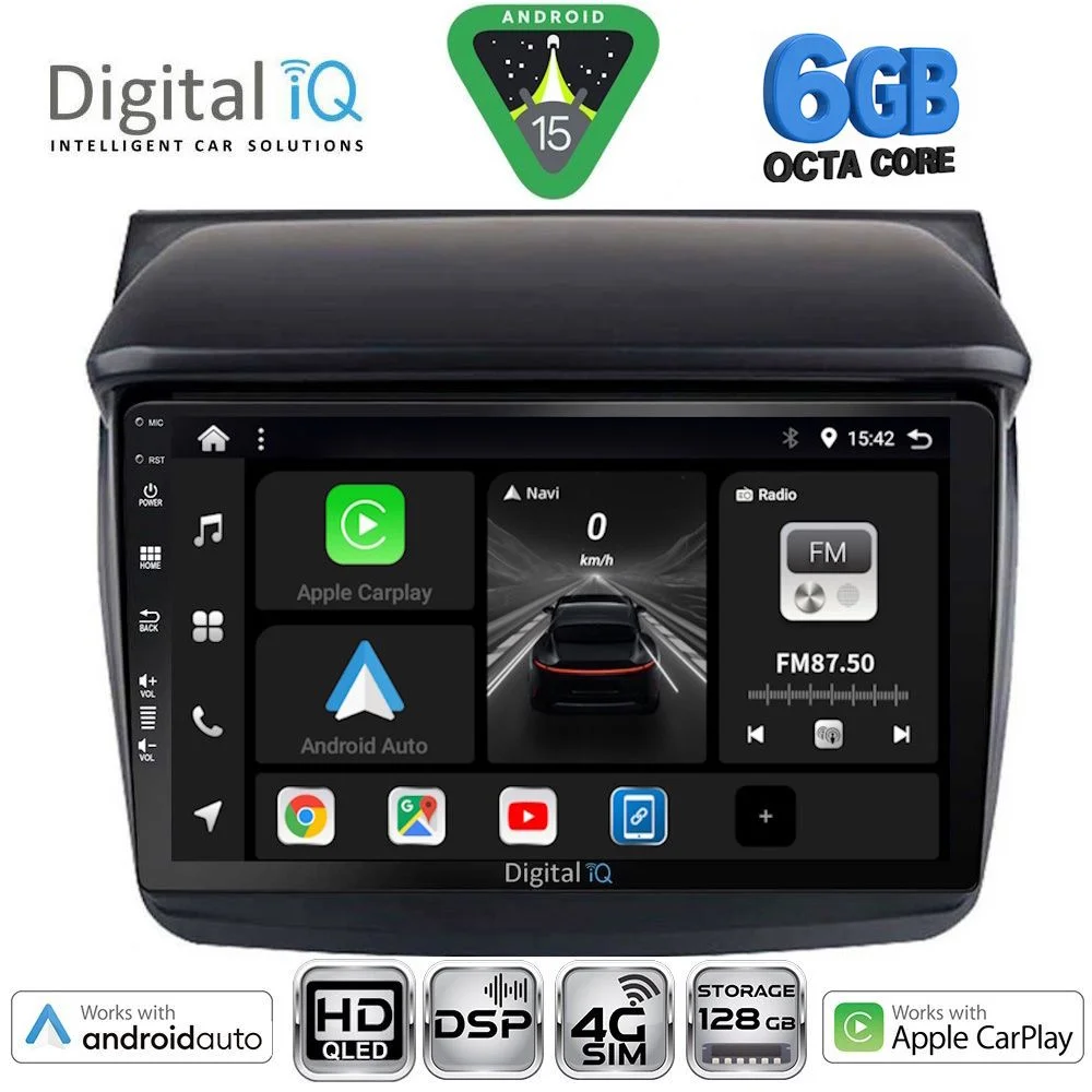 Φωτογραφία προϊόντος: DIGITAL IQ BXF 17436_CPAA (9inc) MULTIMEDIA TABLET for MITSUBISHI L200 mod. 2006-2015