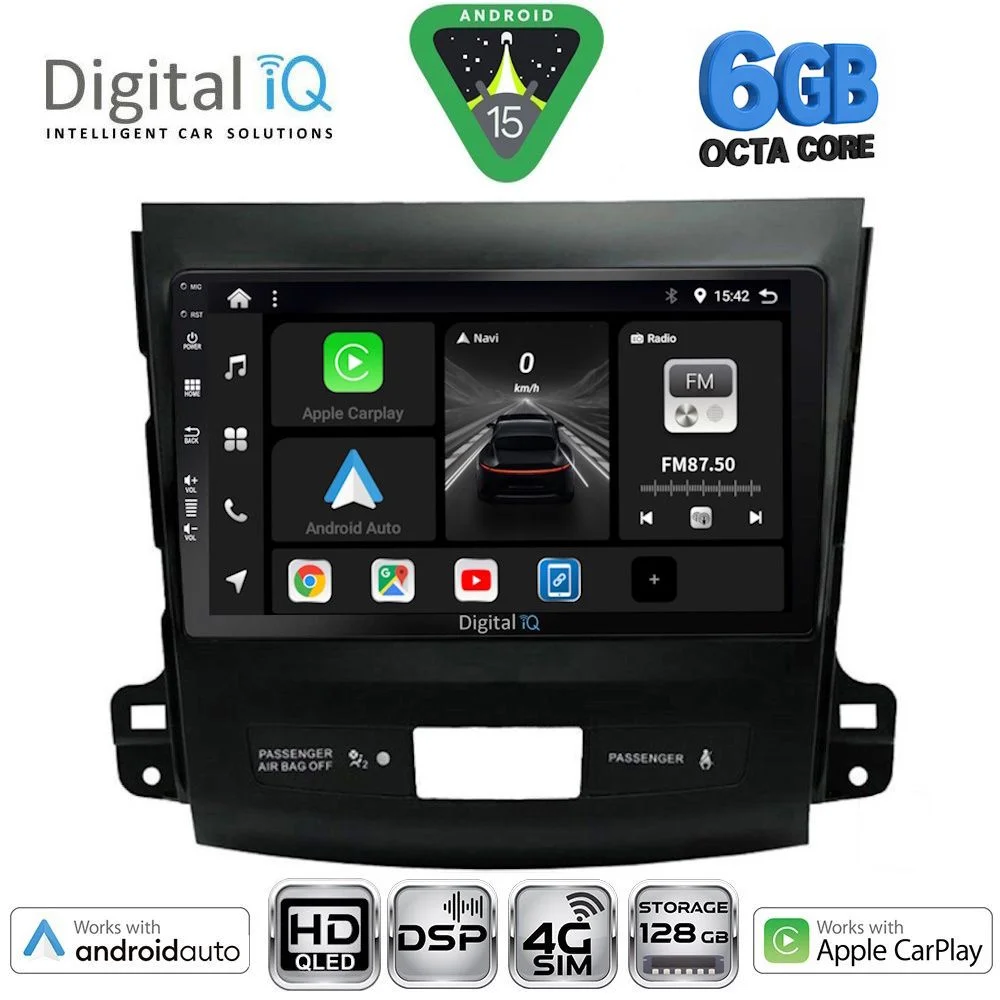 Φωτογραφία προϊόντος: DIGITAL IQ BXF 17442_CPAA (9inc) MULTIMEDIA TABLET for CITROEN C-CROSSER | MITSUBISHI OUTLANDER | PEUGEOT 4007 mod. 2006-2012