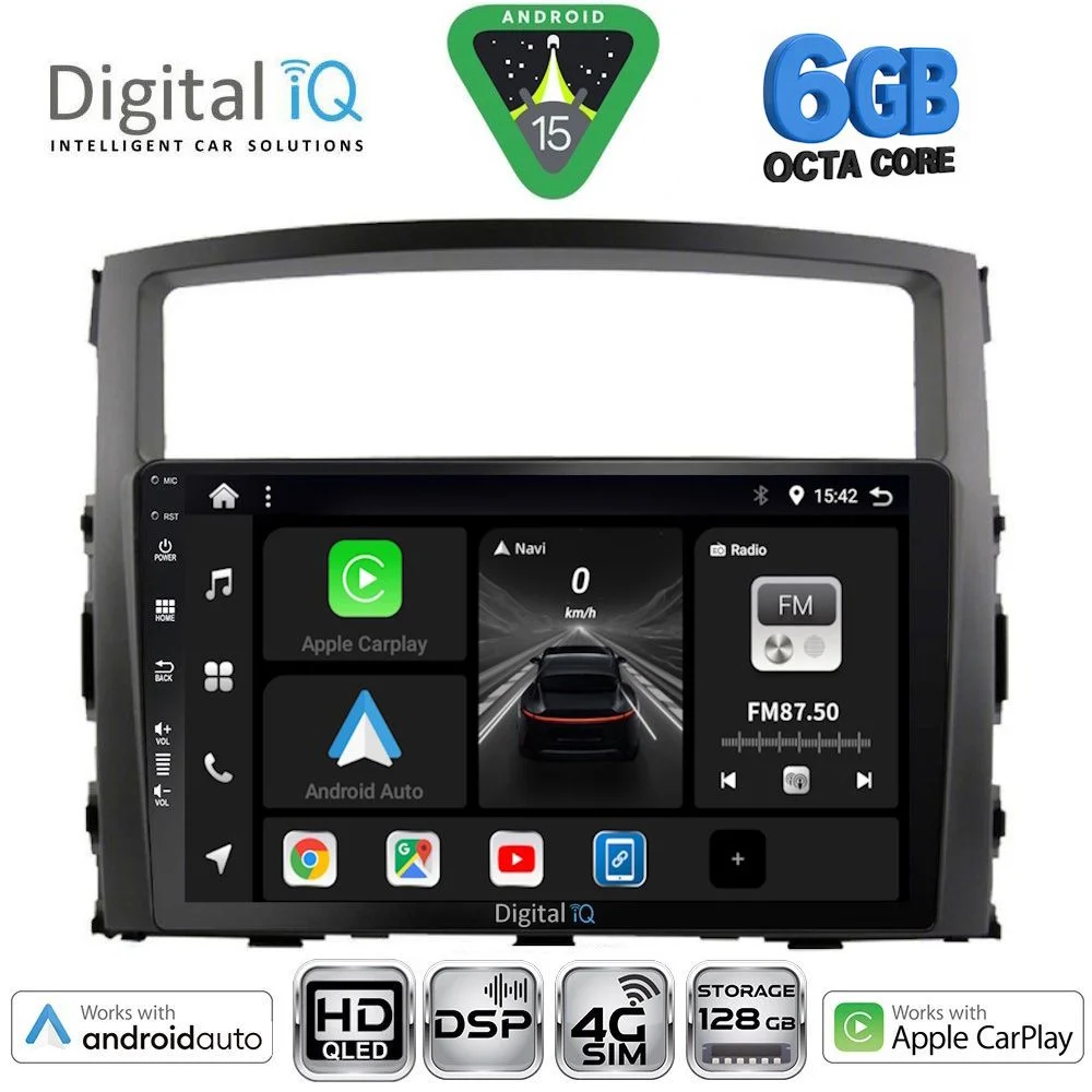 Φωτογραφία προϊόντος: DIGITAL IQ BXF 17446_CPAA (9inc) MULTIMEDIA TABLET for MITSUBISHI PAJERO mod. 2006-2013