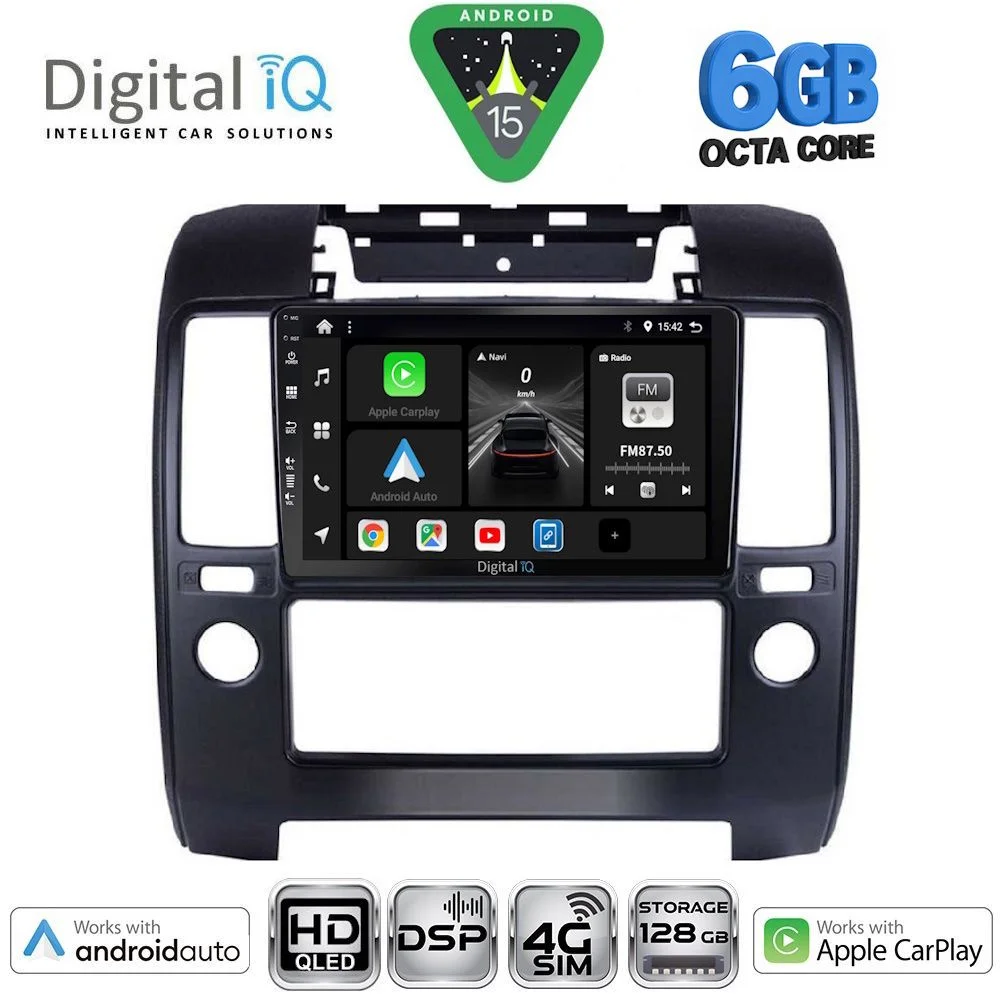 Φωτογραφία προϊόντος: DIGITAL IQ BXF 17454AC_CPAA (9inc) MULTIMEDIA TABLET for NISSAN NAVARA D40 mod. 2006-2011 με A/C