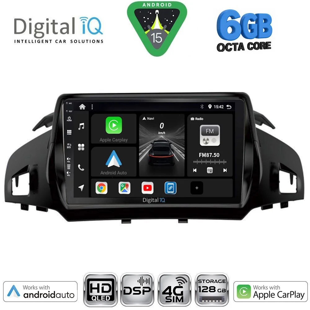 Φωτογραφία προϊόντος: DIGITAL IQ BXF 17160_CPAA (9inc) MULTIMEDIA TABLET for FORD KUGA mod. 2013-2019 – CMAX mod. 2011-2019