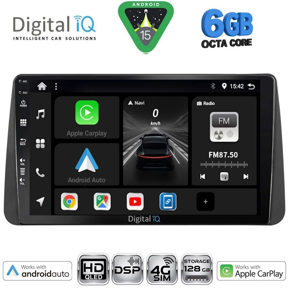 Φωτογραφία προϊόντος: DIGITAL IQ BXF 17149_CPAA DASH (9inc) MULTIMEDIA TABLET for FIAT TIPO mod. 2018-2023