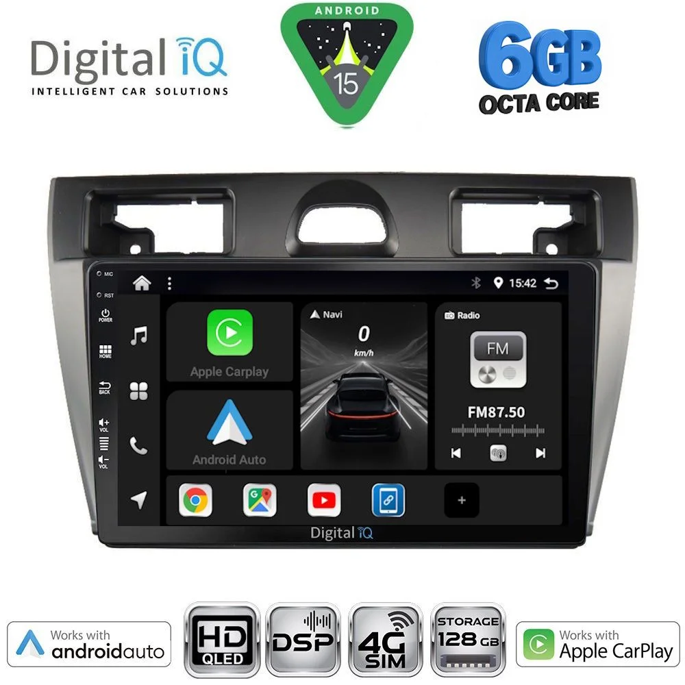 Φωτογραφία προϊόντος: DIGITAL IQ BXF 17153SL_CPAA (9inc) MULTIMEDIA TABLET for FORD FIESTA mod. 2005-2008 (SILVER)