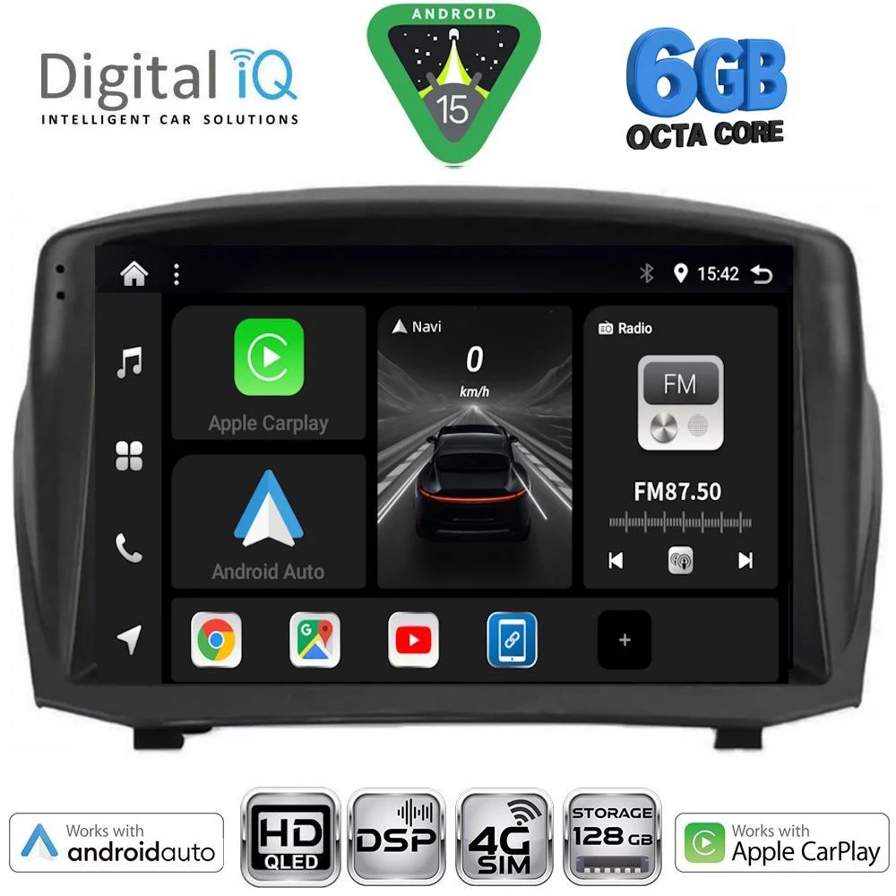 Φωτογραφία προϊόντος: DIGITAL IQ BXF 17154B_CPAA (9inc) MULTIMEDIA TABLET for FORD FIESTA mod. 2008-2017