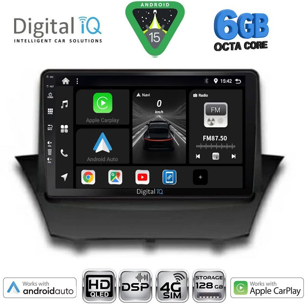 Φωτογραφία προϊόντος: DIGITAL IQ BXF 17154A_CPAA (9inc) MULTIMEDIA TABLET for FORD FIESTA mod. 2008-2017