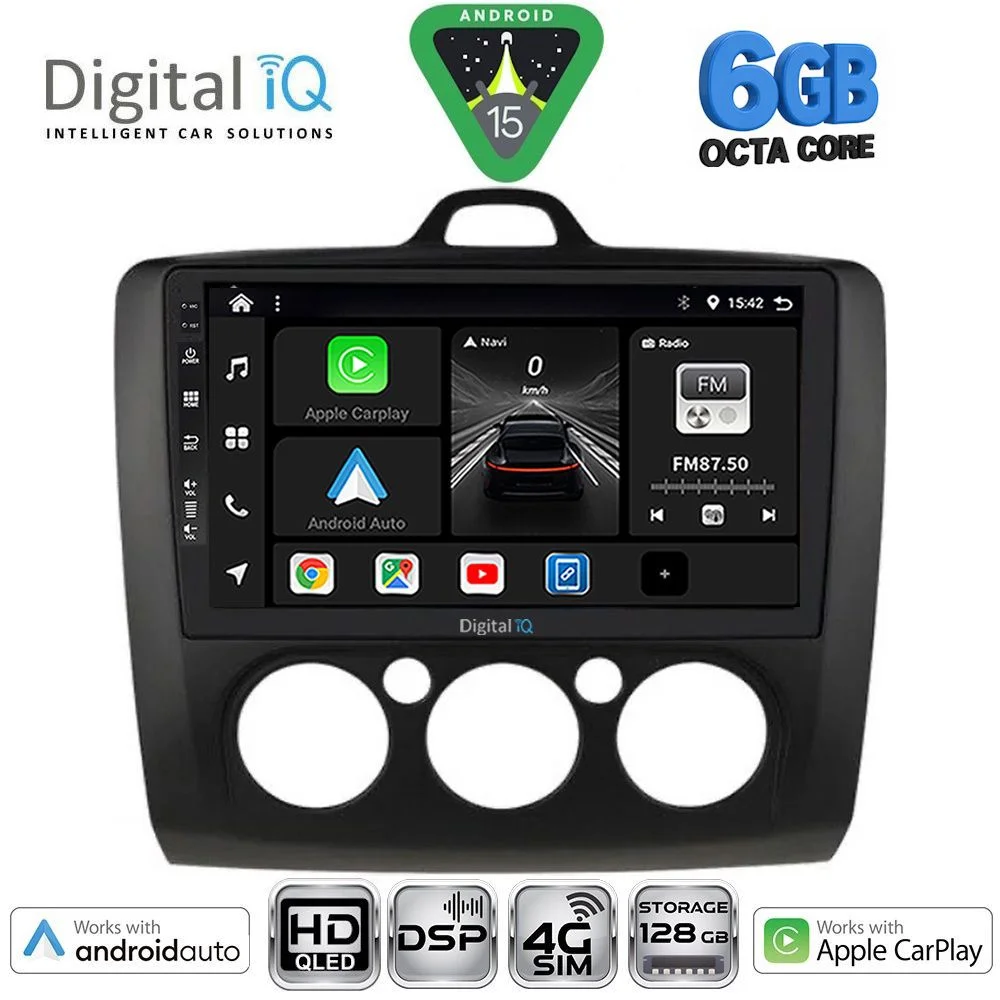 Φωτογραφία προϊόντος: DIGITAL IQ BXF 17156BL_CPAA A/C (9inc) MULTIMEDIA TABLET for FORD FOCUS mod. 2005-2012 (BLACK)