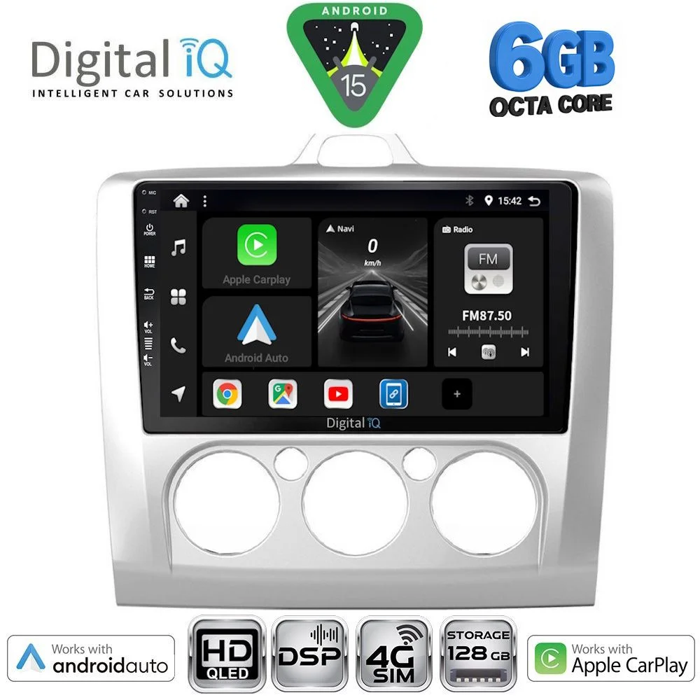 Φωτογραφία προϊόντος: DIGITAL IQ BXF 17156SL_CPAA A/C (9inc) MULTIMEDIA TABLET for FORD FOCUS mod. 2005-2012 (SILVER)
