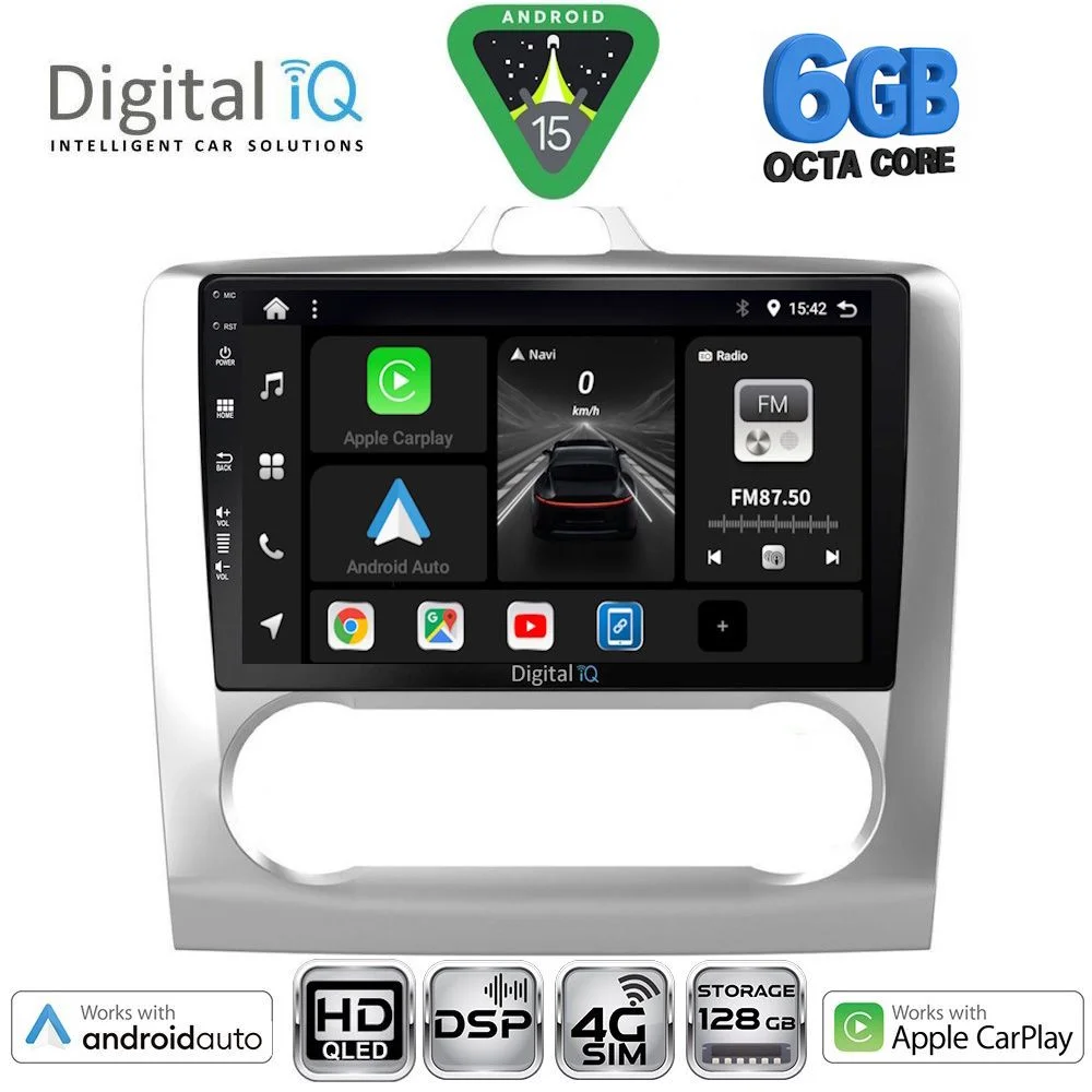 Φωτογραφία προϊόντος: DIGITAL IQ BXF 17156SL_CPAA CLIMA (9inc) MULTIMEDIA TABLET for FORD FOCUS mod. 2005-2012 (SILVER)