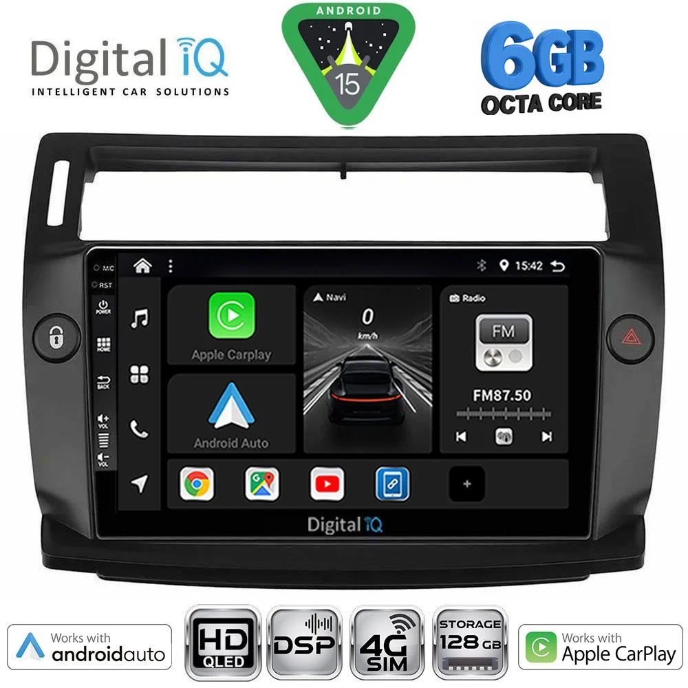 Φωτογραφία προϊόντος: DIGITAL IQ BXF 17084BL_CPAA (9inc) MULTIMEDIA TABLET for CITROEN C4 mod. 2004-2011 (BLACK)
