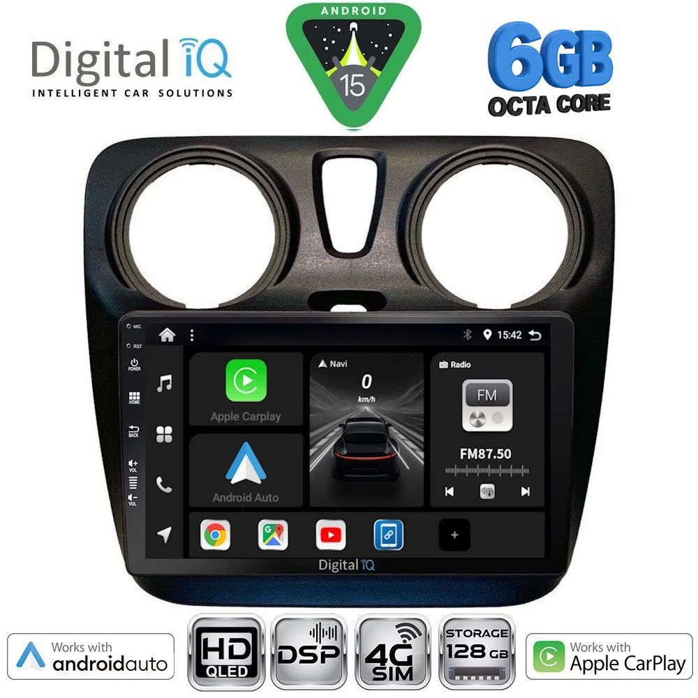 Φωτογραφία προϊόντος: DIGITAL IQ BXF 17112_CPAA (9inc) MULTIMEDIA TABLET for DACIA DOKKER 2012-2022