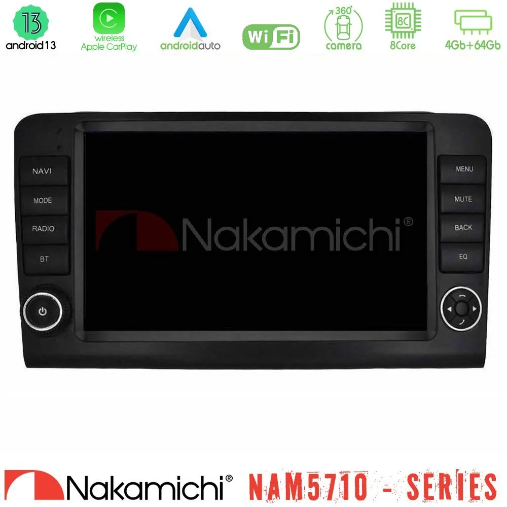 Φωτογραφία προϊόντος: Nakamichi NAM5710 Series 8Core Android13 4+64GB Mercedes ML/GL Class W164 2006-2011 Navigation Multimedia Tablet 9 (OEM Look)