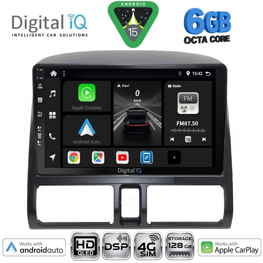 Φωτογραφία προϊόντος: DIGITAL IQ BXF 17196_CPAA CLIMA (9inc) MULTIMEDIA TABLET for HONDA CRV mod. 1996-2006