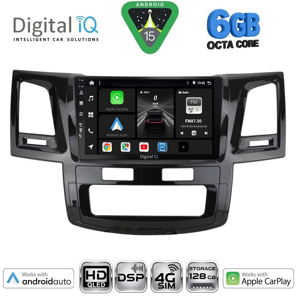 Φωτογραφία προϊόντος: DIGITAL IQ BXF 17720_CPAA (9inc) MULTIMEDIA TABLET for TOYOTA HILUX mod. 2005-2016