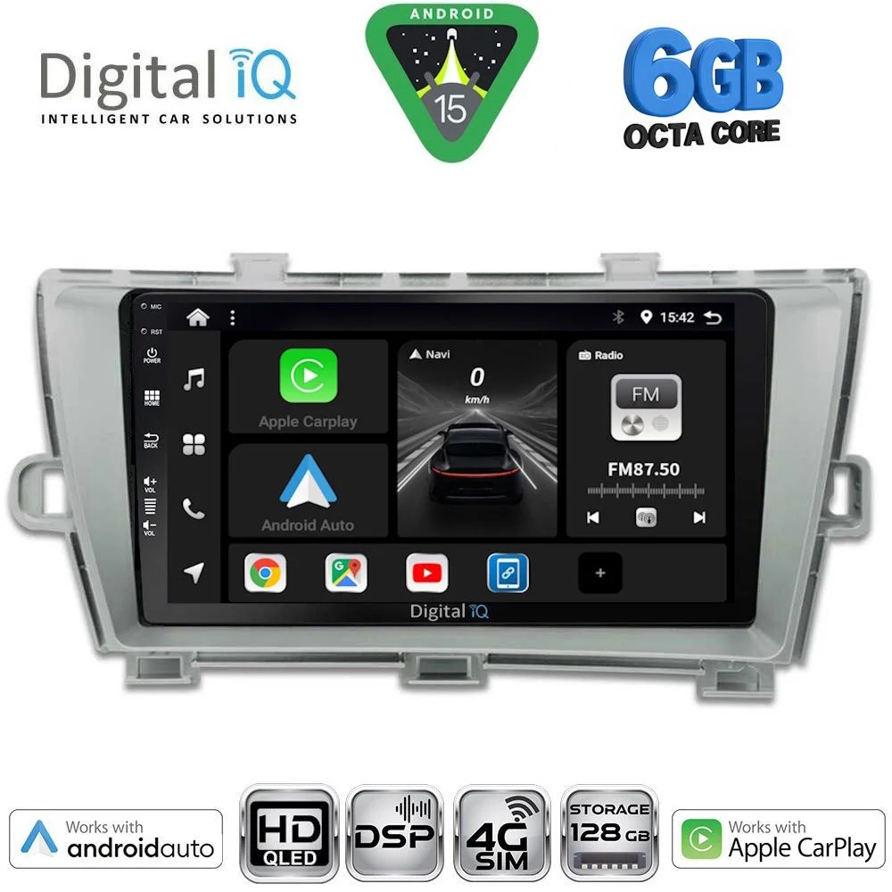 Φωτογραφία προϊόντος: DIGITAL IQ BXF 17726SL_CPAA (9inc) MULTIMEDIA TABLET for TOYOTA PRIUS mod. 2009-2015 (SILVER)