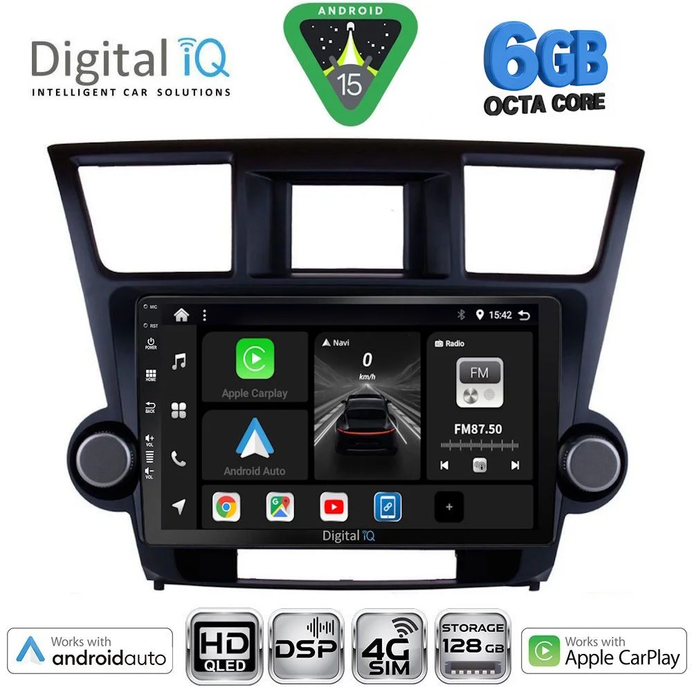 Φωτογραφία προϊόντος: DIGITAL IQ BXF 17719_CPAA (10inc) MULTIMEDIA TABLET for TOYOTA HIGHLANDER mod. 2008-2015
