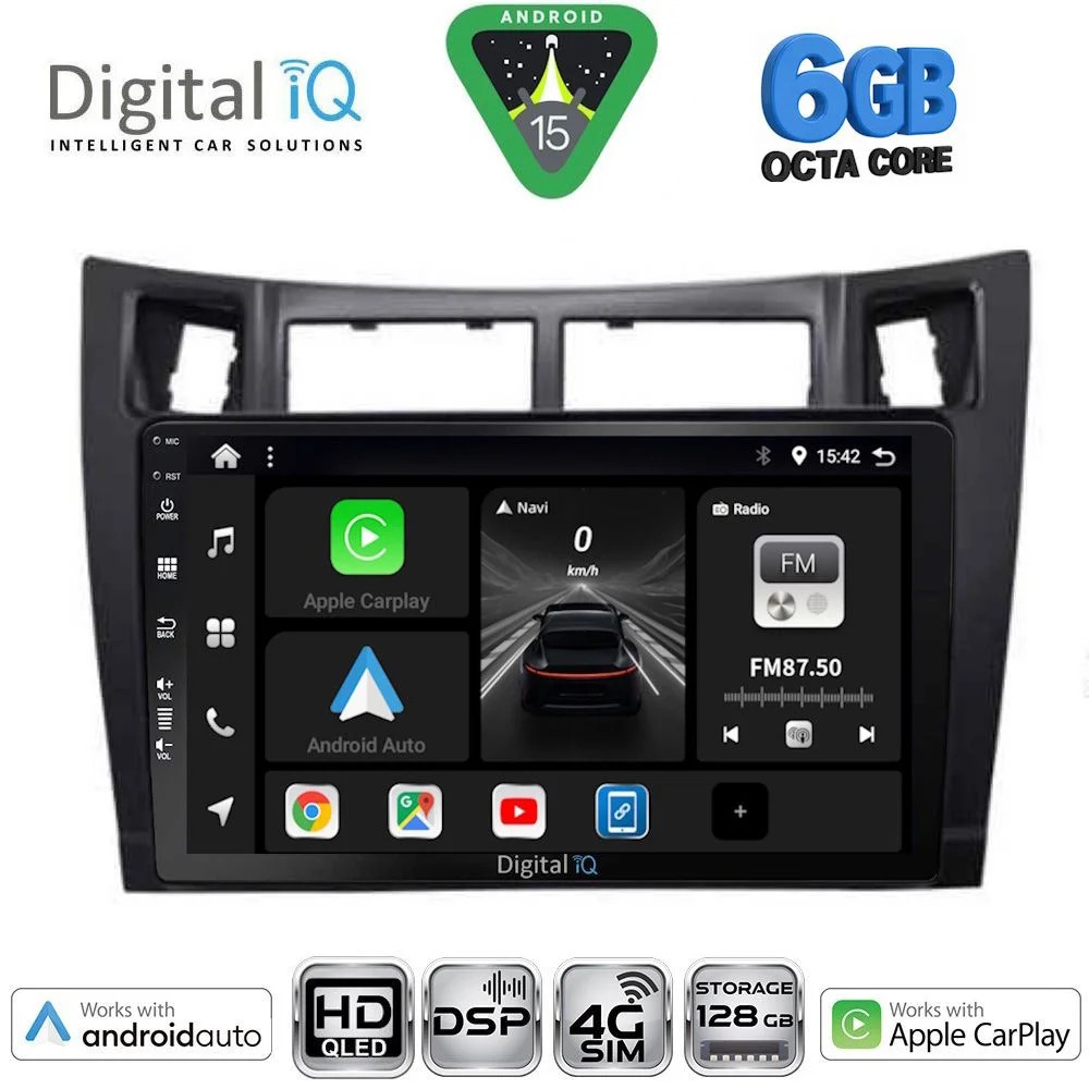 Φωτογραφία προϊόντος: DIGITAL IQ BXF 17736BL_CPAA (9inc) MULTIMEDIA TABLET for TOYOTA YARIS mod. 2006-2011 (BLACK)