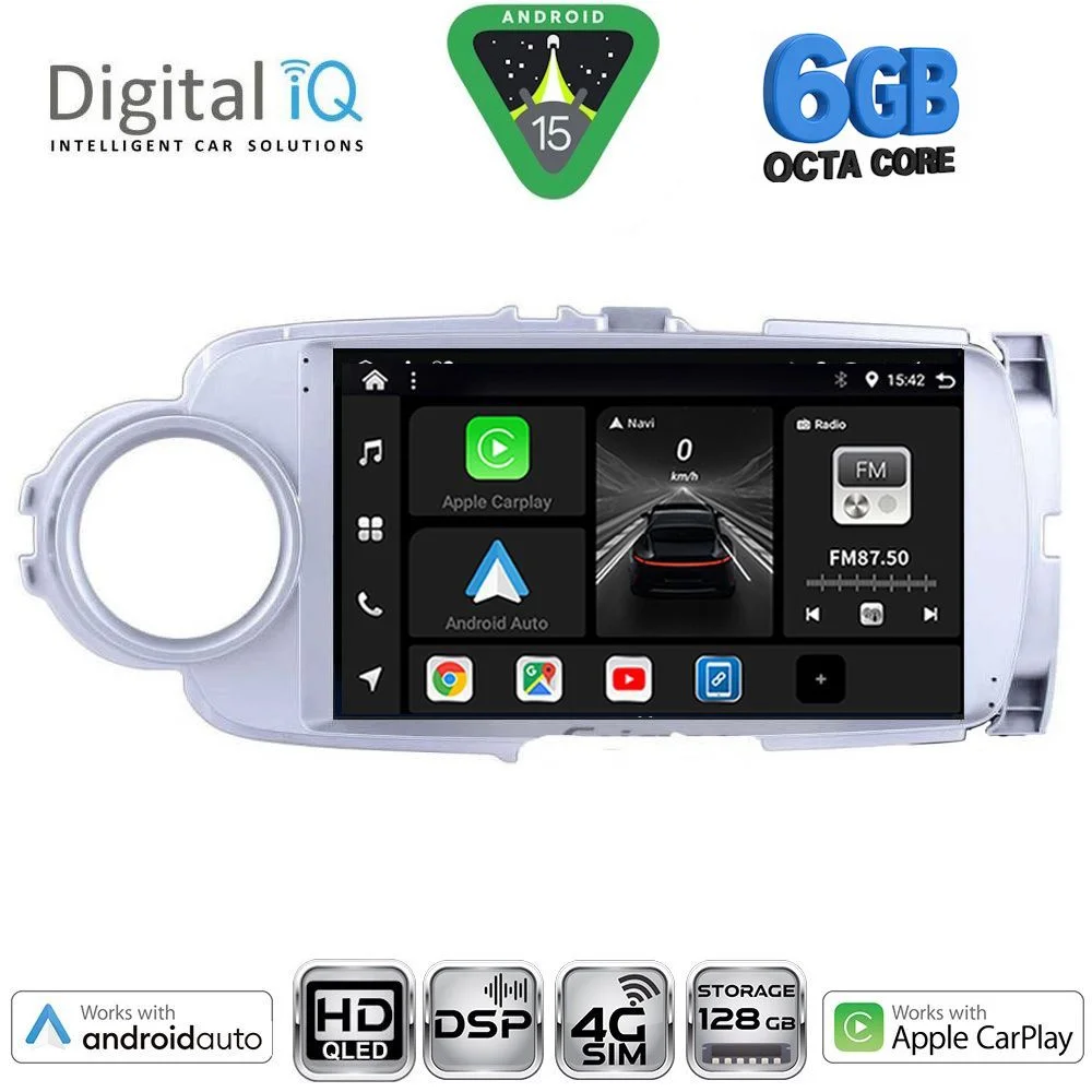 Φωτογραφία προϊόντος: DIGITAL IQ BXF 17737SL_CPAA (9inc) MULTIMEDIA TABLET for TOYOTA YARIS mod. 2011-2015 (SILVER)
