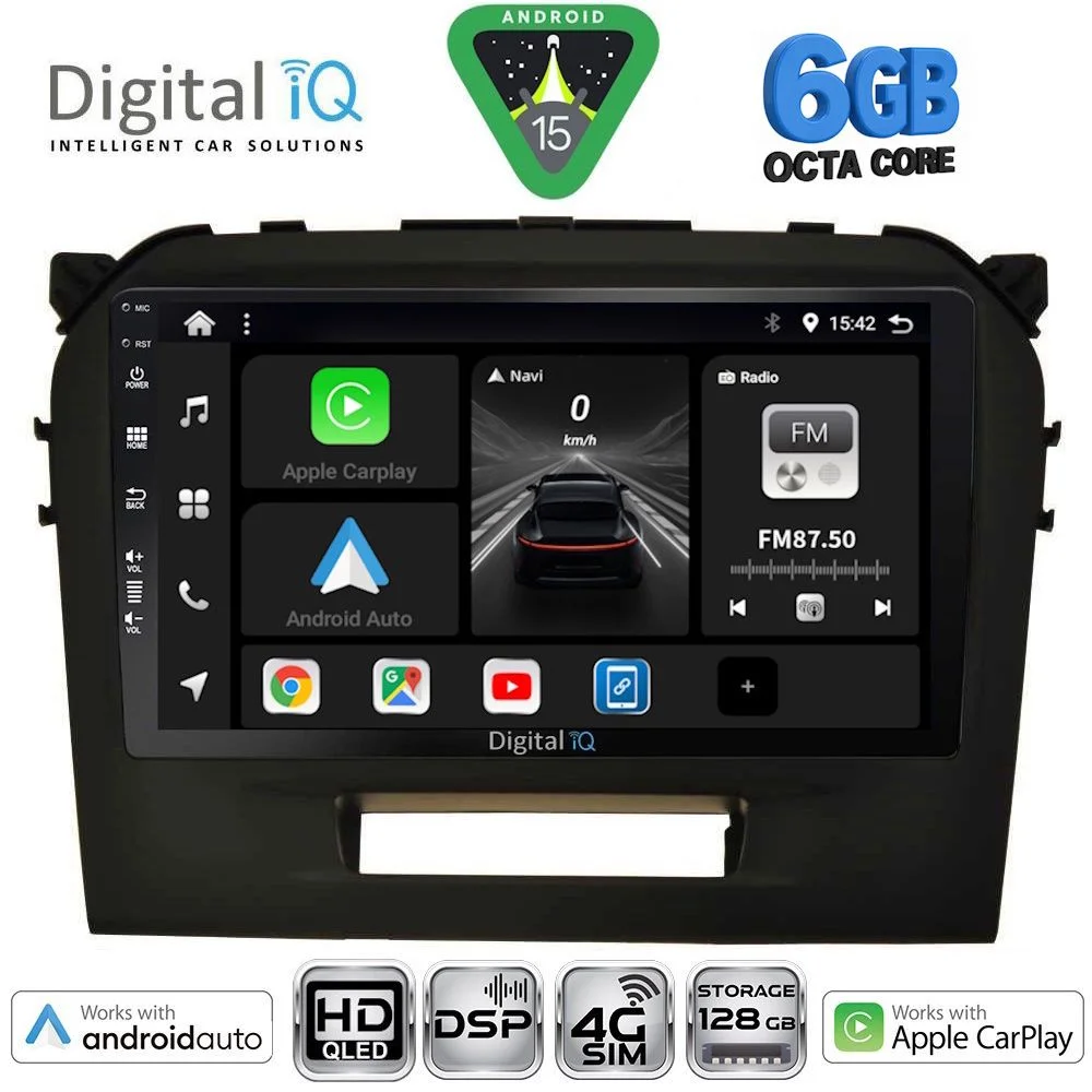 Φωτογραφία προϊόντος: DIGITAL IQ BXF 17697BL_CPAA (9inc) MULTIMEDIA TABLET for SUZUKI VITARA mod. 2016-2025 (BLACK)