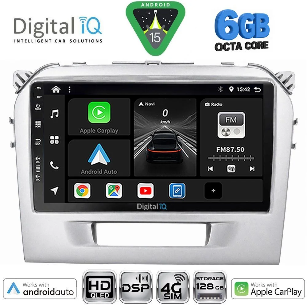 Φωτογραφία προϊόντος: DIGITAL IQ BXF 17697SL_CPAA (9inc) MULTIMEDIA TABLET for SUZUKI VITARA mod. 2016-2025 (SILVER)