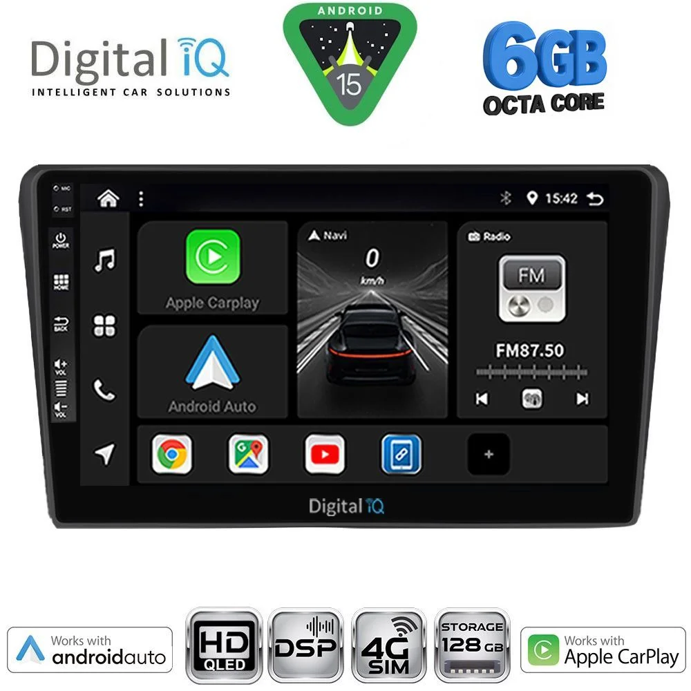 Φωτογραφία προϊόντος: DIGITAL IQ BXF 17704BL_CPAA (9inc) MULTIMEDIA TABLET for TOYOTA AVENSIS (T25) mod. 2003-2009 (BLACK)