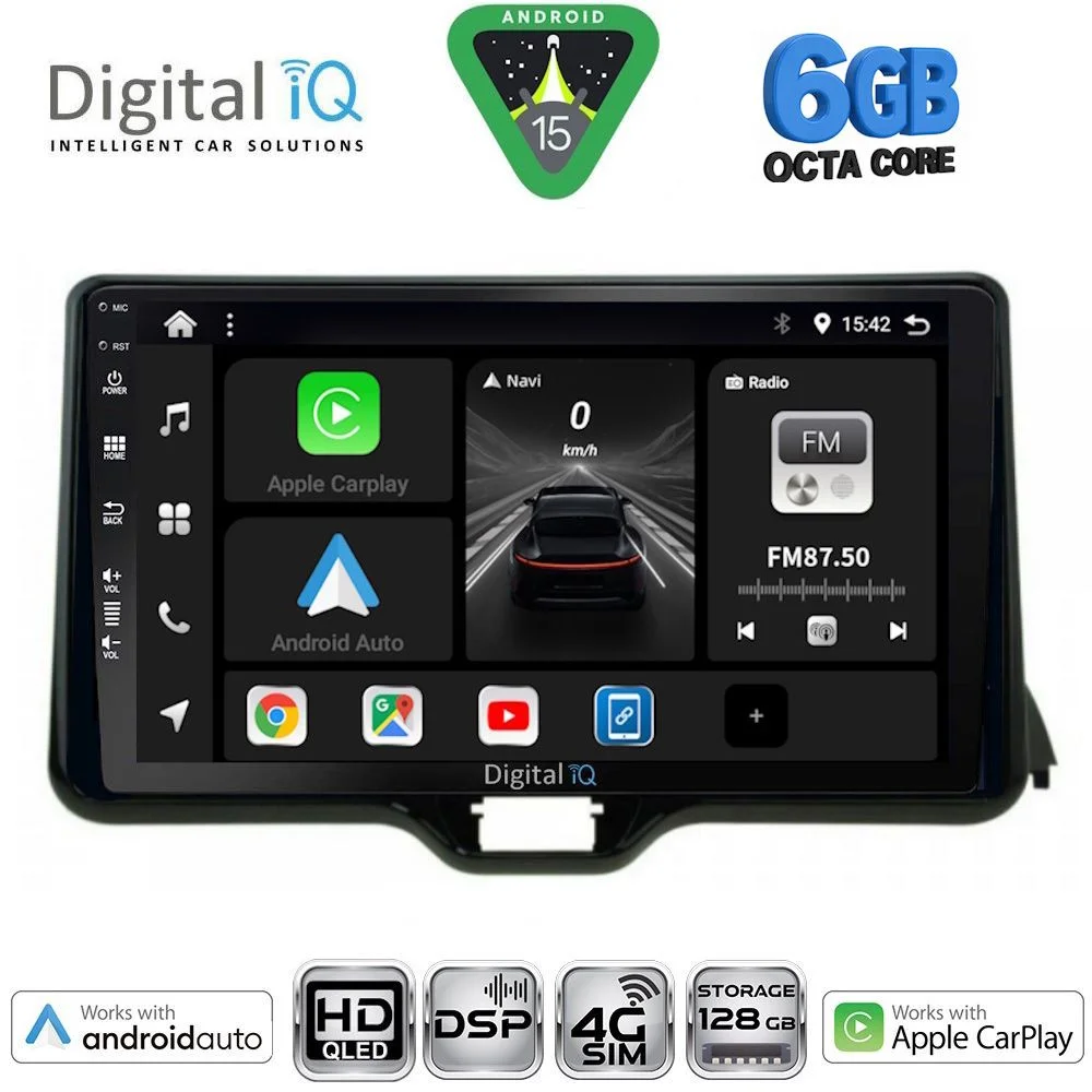 Φωτογραφία προϊόντος: DIGITAL IQ BXF 17738_CPAA (10inc) MULTIMEDIA TABLET for TOYOTA YARIS mod. 2020-2026 - MAZDA 2 mod. 2023-2026