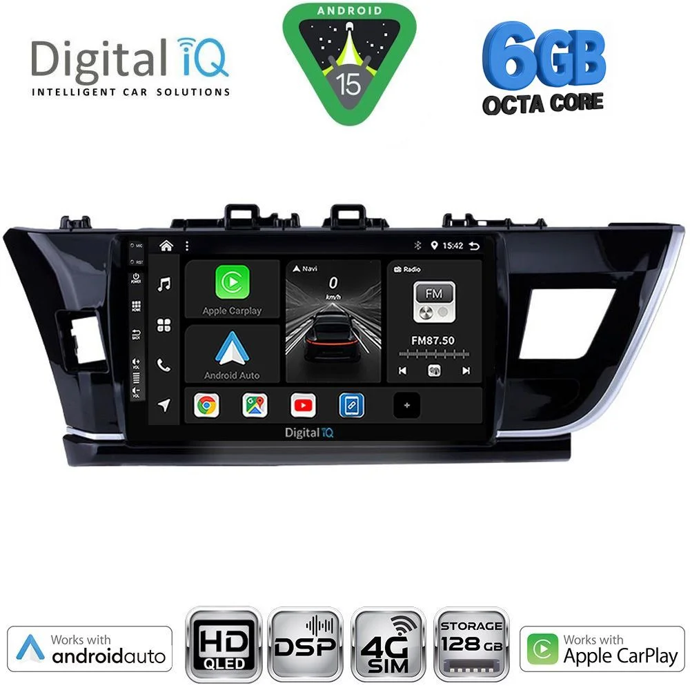 Φωτογραφία προϊόντος: DIGITAL IQ BXF 17714BIG_CPAA (10inc) MULTIMEDIA TABLET for TOYOTA COROLLA mod. 2013-2016