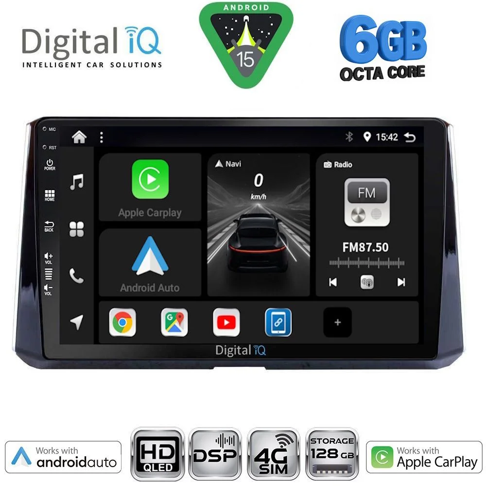 Φωτογραφία προϊόντος: DIGITAL IQ BXF 17716_CPAA (10inc) MULTIMEDIA TABLET for TOYOTA COROLLA mod. 2019-2026