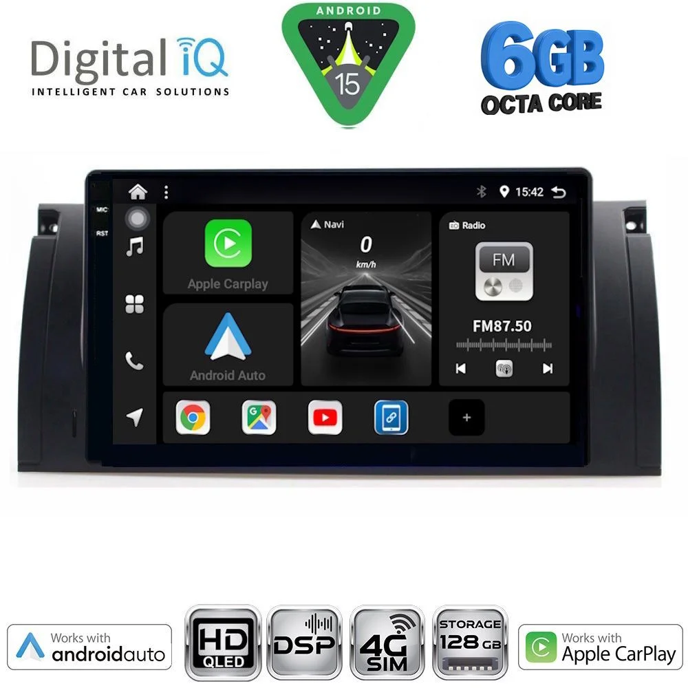 Φωτογραφία προϊόντος: DIGITAL IQ BXF 17045_CPAA (9inc) MULTIMEDIA TABLET for BMW Series 5 (E39) mod. 1997-2005 | X5 (E53) mod. 1999-2006