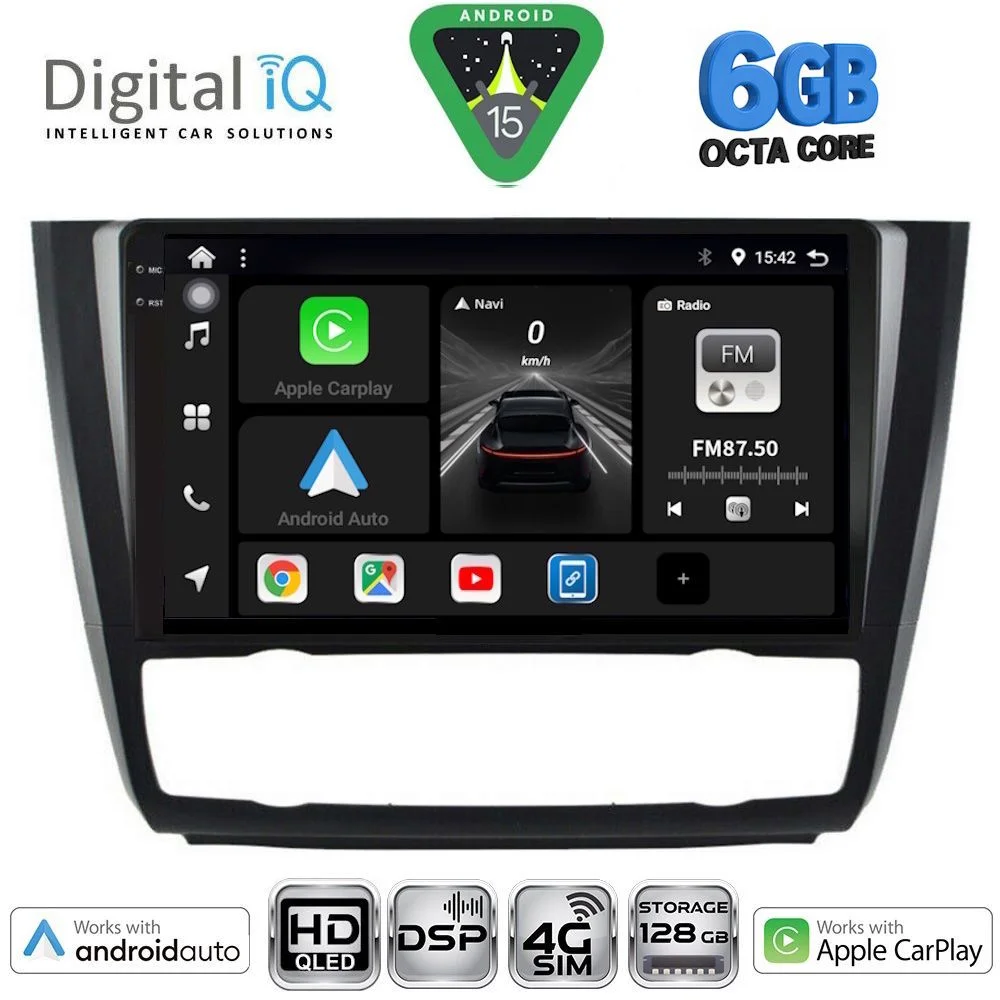 Φωτογραφία προϊόντος: DIGITAL IQ BXF 17040_CPAA CLIMA (9inc) MULTIMEDIA TABLET for BMW S.1 (E81-82-87-88) mod. 2004-2013