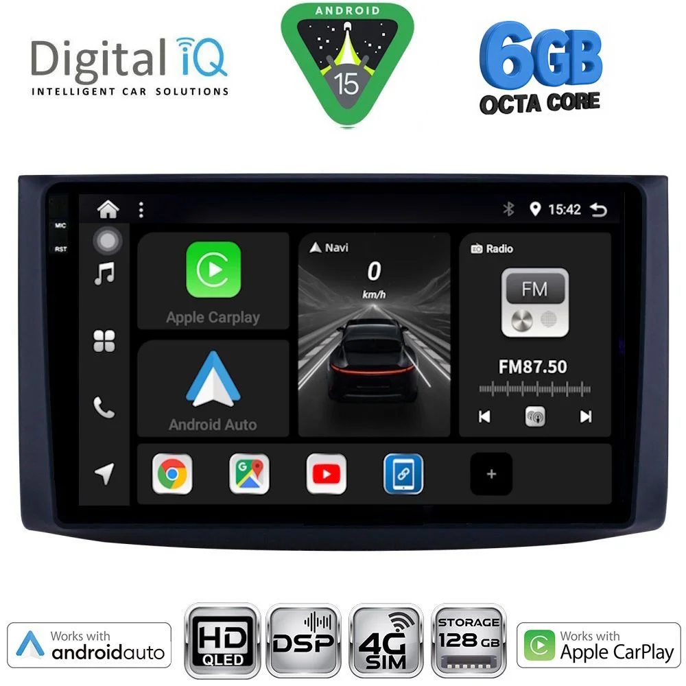 Φωτογραφία προϊόντος: DIGITAL IQ BXF 17072_CPAA (9inc) MULTIMEDIA TABLET for CHEVROLET AVEO mod. 2006-2010