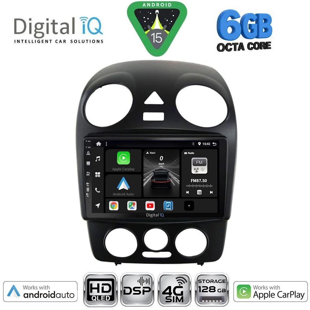 Φωτογραφία προϊόντος: DIGITAL IQ BXF 17742_CPAA (9inc) MULTIMEDIA TABLET for VW BEETLE mod. 2004-2011