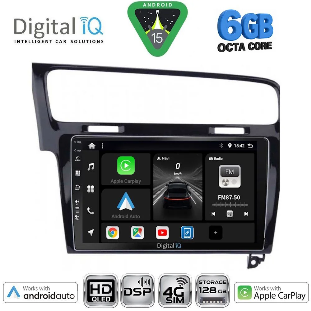 Φωτογραφία προϊόντος: DIGITAL IQ BXF 17747BL_CPAA (10inc) MULTIMEDIA TABLET for VW GOLF 7 mod. 2013-2020