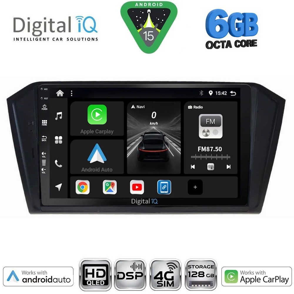 Φωτογραφία προϊόντος: DIGITAL IQ BXF 17750_CPAA (10inc) MULTIMEDIA TABLET for VW PASSAT mod. 2016-2023