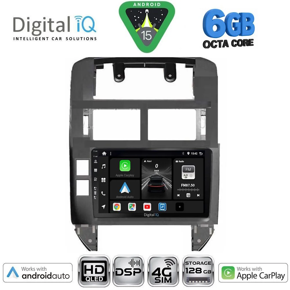 Φωτογραφία προϊόντος: DIGITAL IQ BXF 17755_CPAA (9inc) MULTIMEDIA TABLET for VW POLO mod. 2002-2009