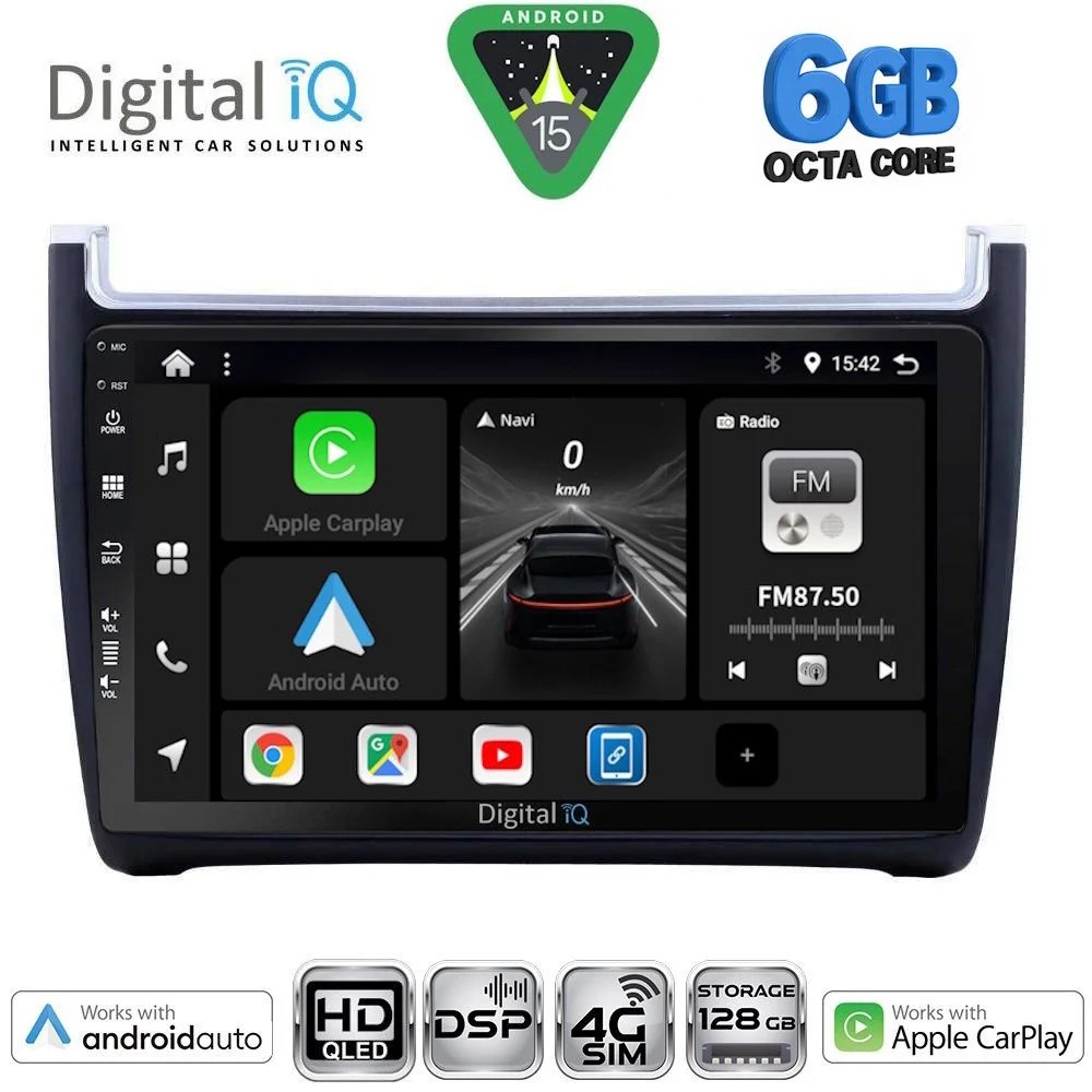 Φωτογραφία προϊόντος: DIGITAL IQ BXF 17757_CPAA (9inc) MULTIMEDIA TABLET for VW POLO mod. 2014-2017
