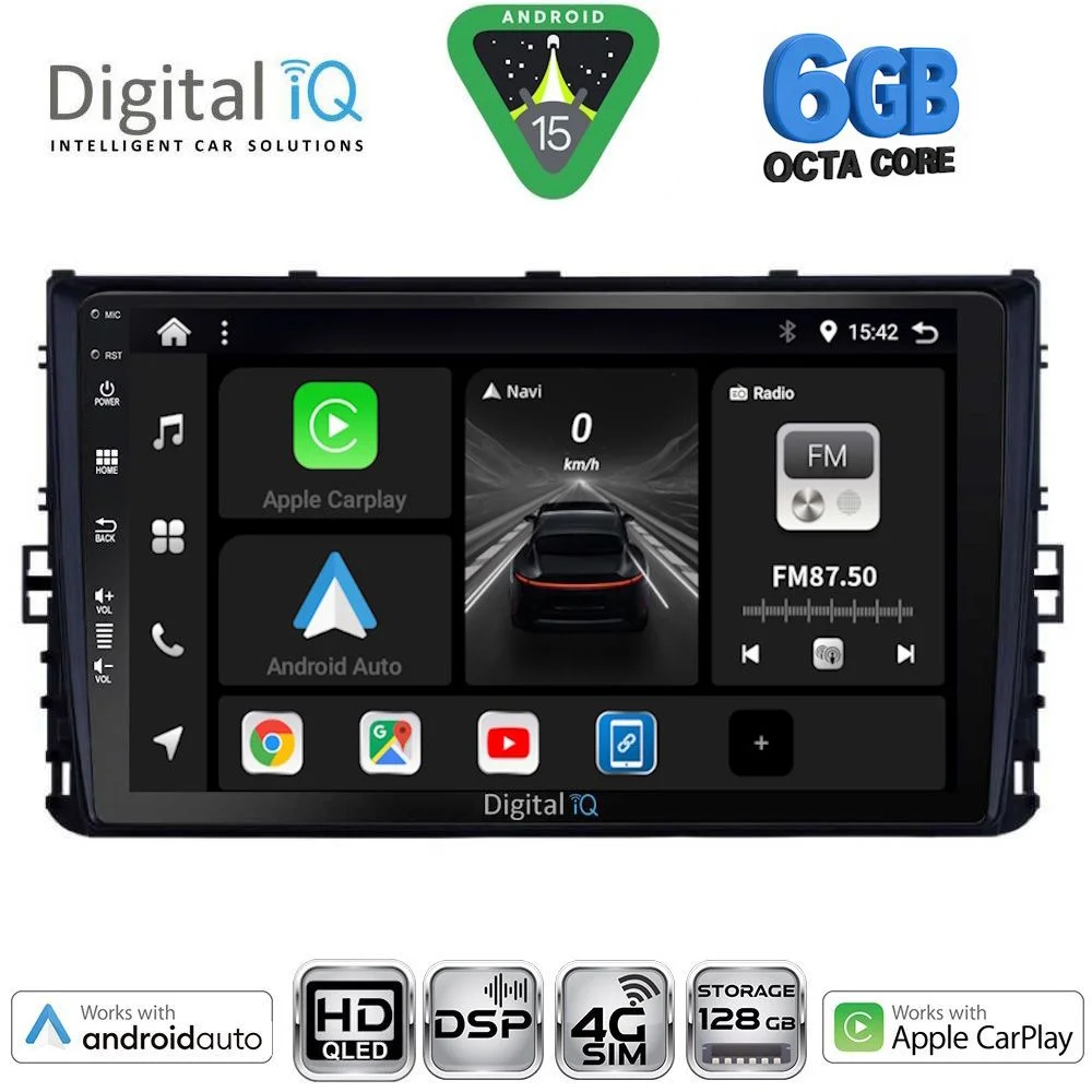Φωτογραφία προϊόντος: DIGITAL IQ BXF 17758_CPAA (9inc) MULTIMEDIA TABLET for VW POLO – TROC – TCROSS mod. 2017-2026