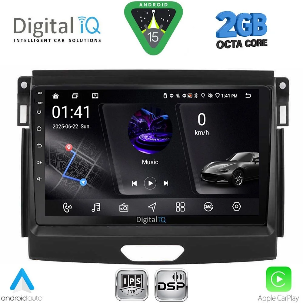 Φωτογραφία προϊόντος: DIGITAL IQ RSF 4172A_CPA (9inc) MULTIMEDIA TABLET for FORD RANGER mod. 2015-2018