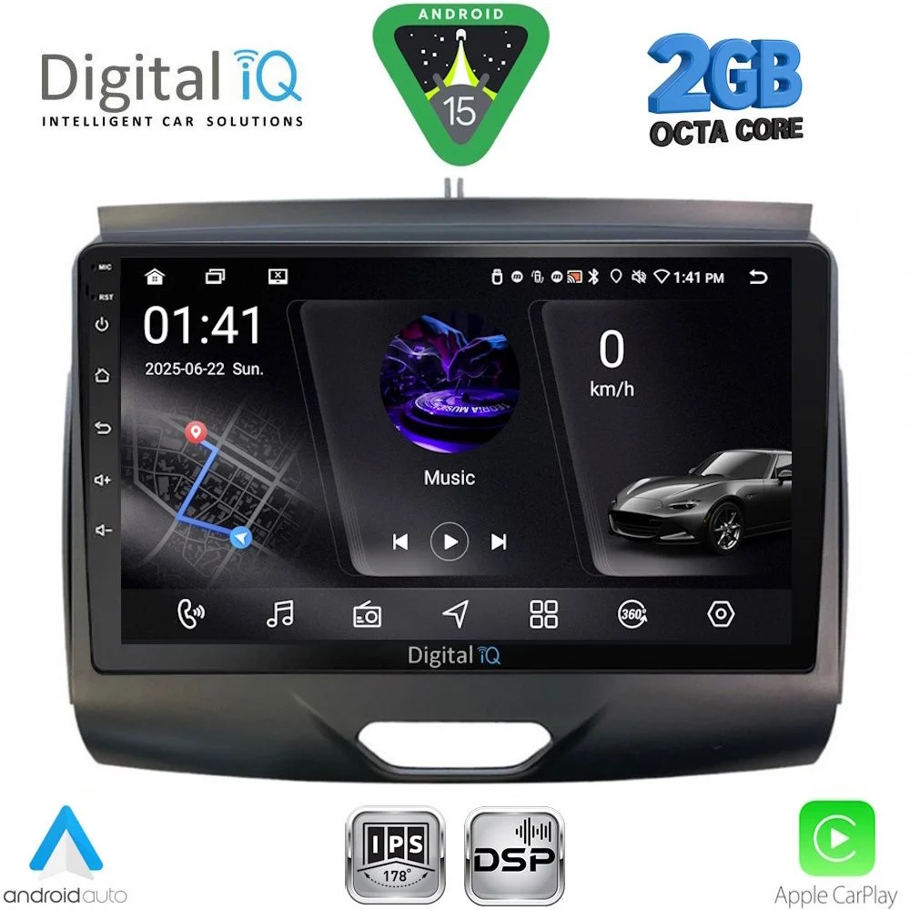 Φωτογραφία προϊόντος: DIGITAL IQ RSF 4172B_CPA (9inc) MULTIMEDIA TABLET for FORD RANGER mod. 2015-2018