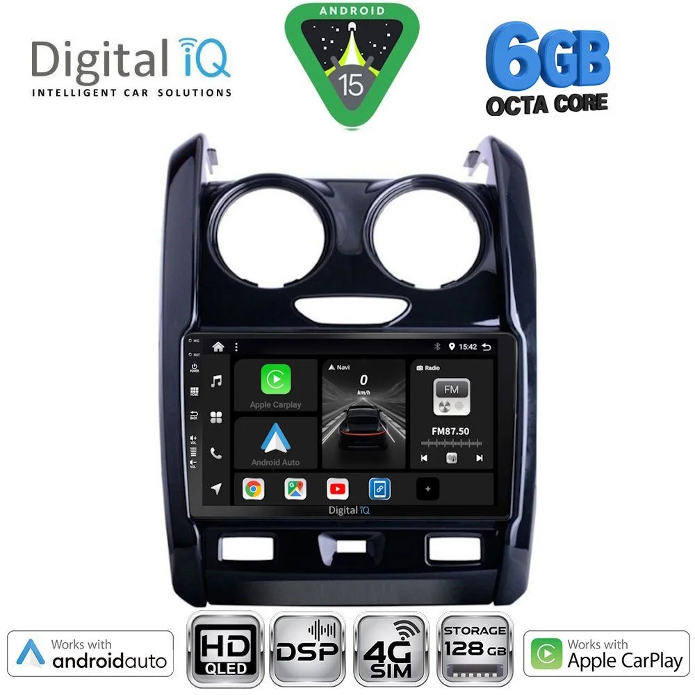 Φωτογραφία προϊόντος: DIGITAL IQ BXF 17103_CPAA (9inc) MULTIMEDIA TABLET for DACIA DUSTER mod. 2012-2019