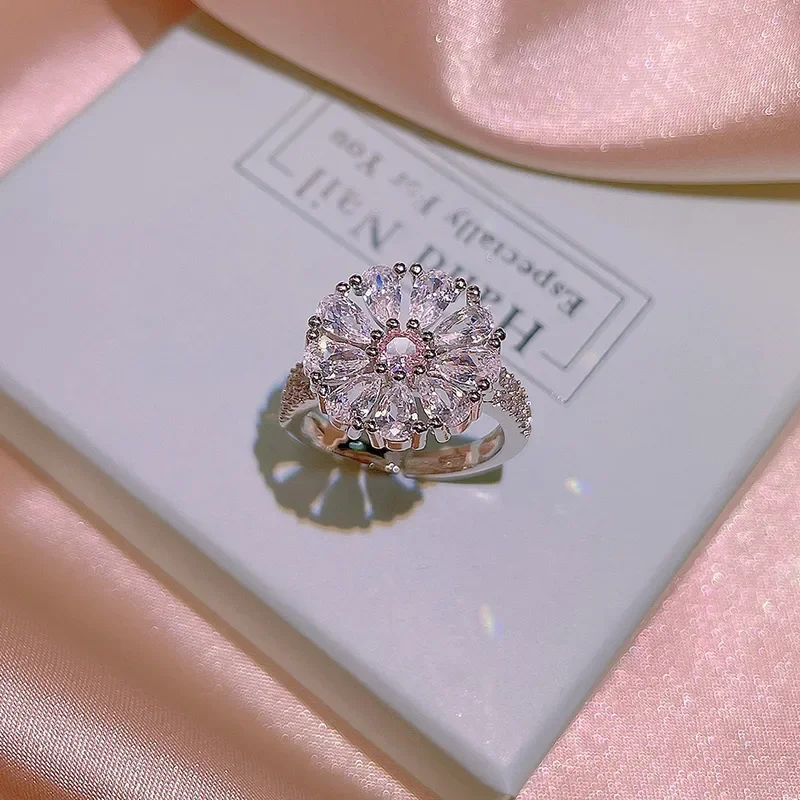 Φωτογραφία προϊόντος: Peach Jewelry Peach Jewerly Γυναικείο Δαχτυλίδι Λουλούδι Από Χάλυβα Τιτανίου
